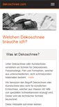 Mobile Screenshot of dekoschnee.com